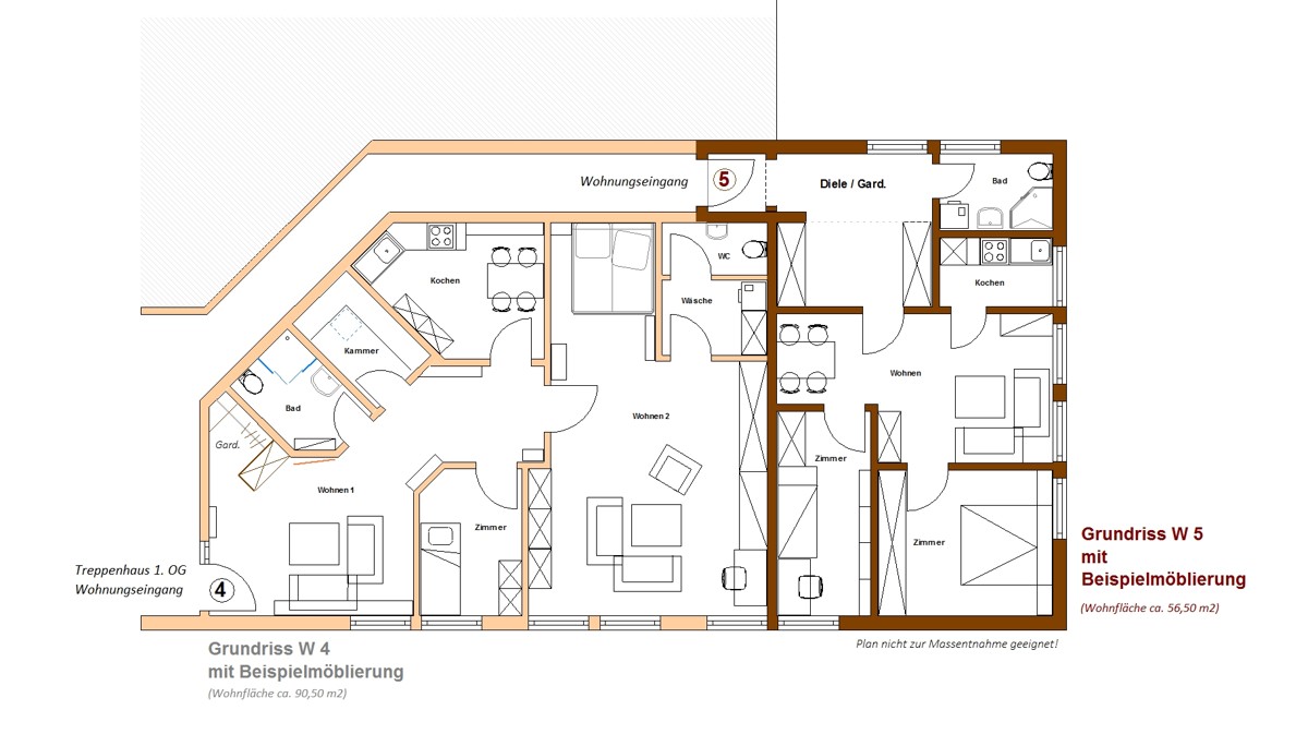 Grundriss (hier W 4)