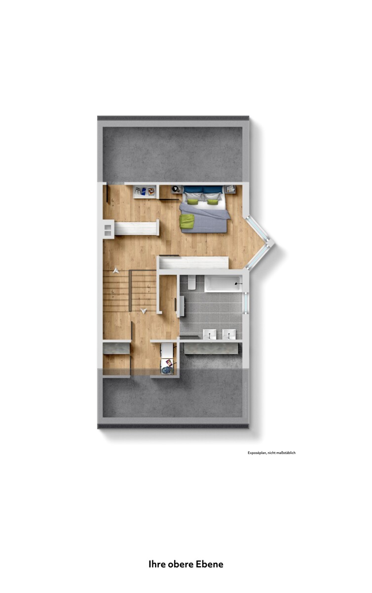 Der Grundriss Ihrer oberen Ebenen